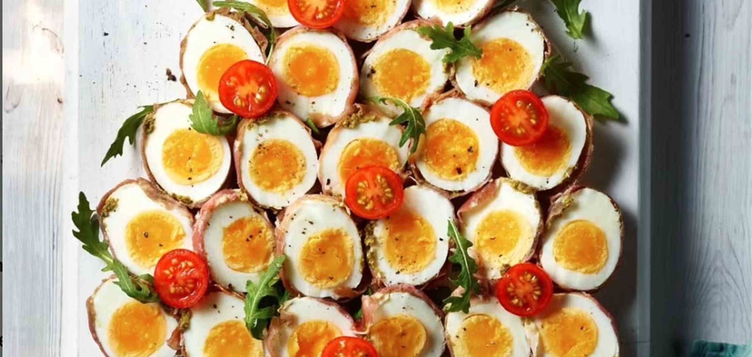 Boiled Egg Christmas Tree